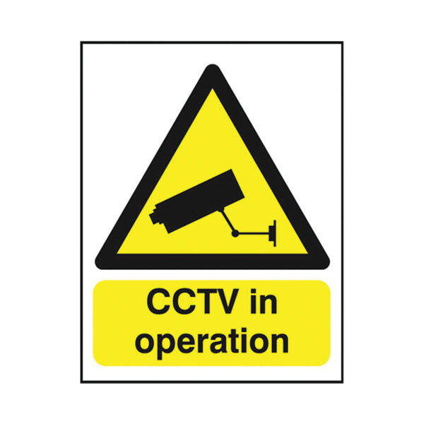 Signs and Labels Warning Sign Cctv In Operation A5 Pvc Gn00751r