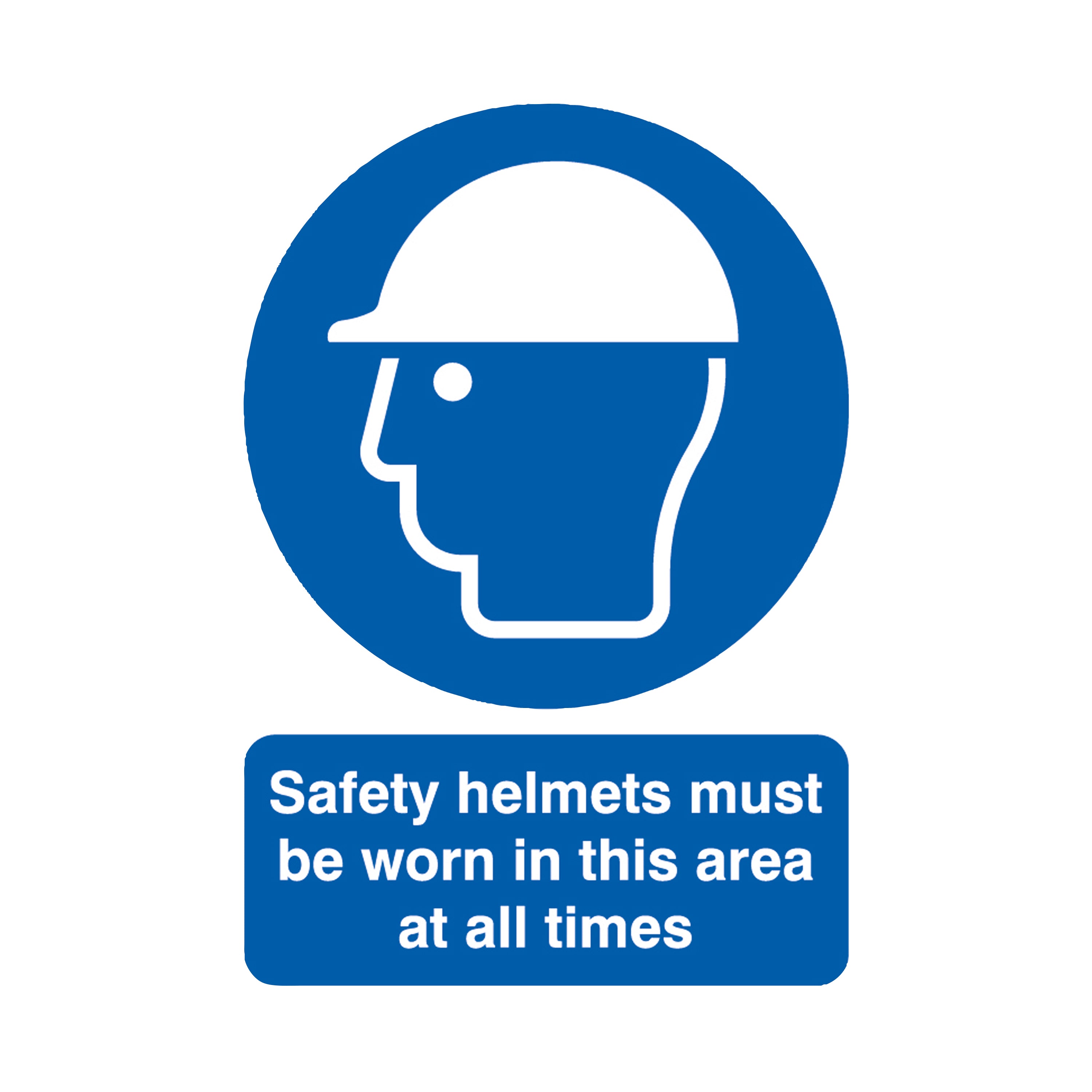 Signs and Labels Safety Sign Safety Helmets Must Be Worn Pvc A4 Ma04650r