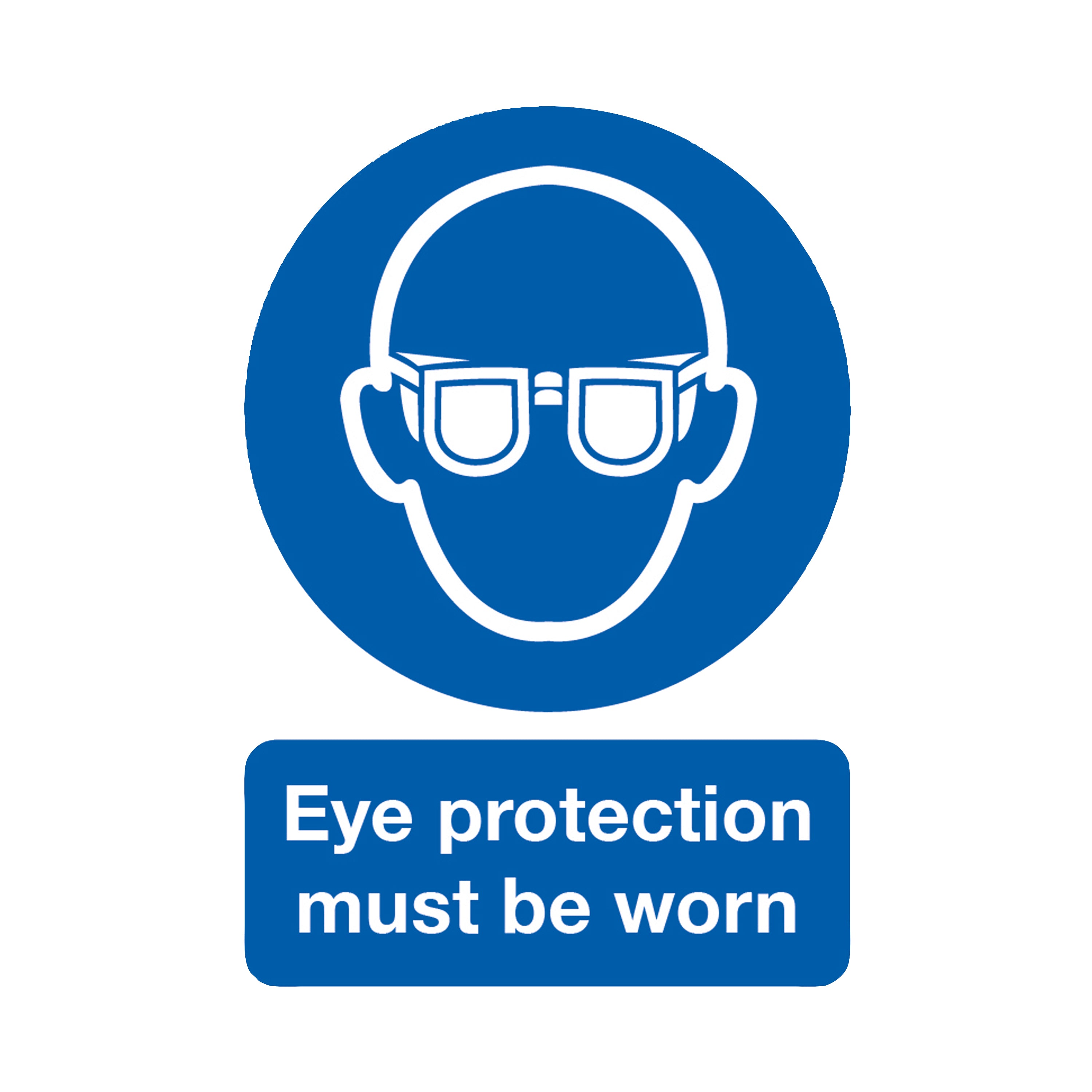 Signs and Labels Safety Sign Eye Protection Must Be Worn A4 Pvc Ma01250r