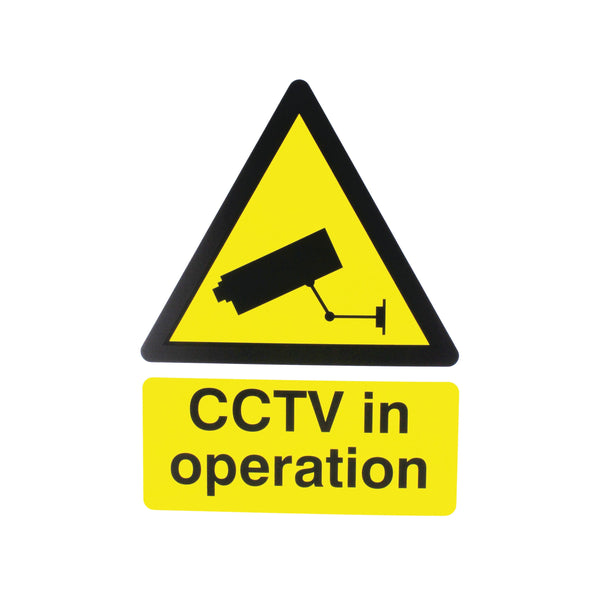 Signs and Labels Warning Sign Cctv In Operation Pvc 400x300mm Ctv3b/r