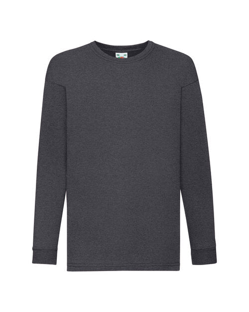 Fruit of the Loom Kids Valueweight Long Sleeve T