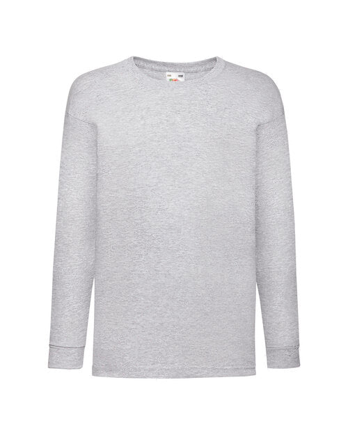 Fruit of the Loom Kids Valueweight Long Sleeve T