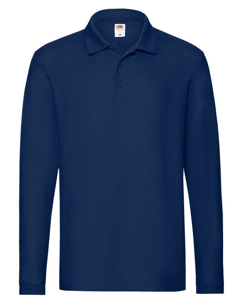 Fruit of the Loom Premium Long Sleeve Polo Shirt