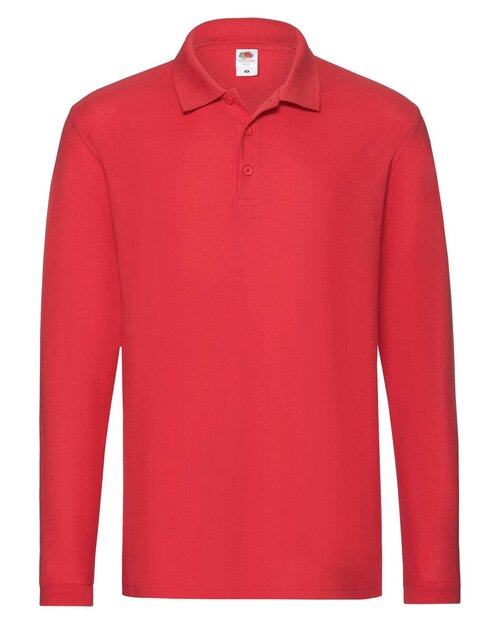 Fruit of the Loom Premium Long Sleeve Polo Shirt