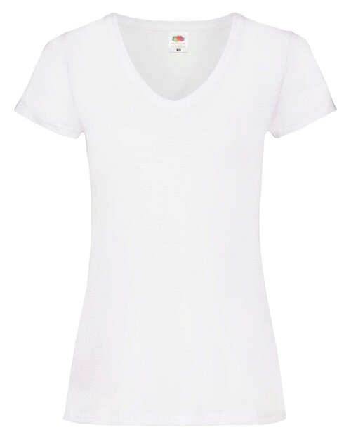 Fruit of the Loom Ladies Valueweight V-Neck T
