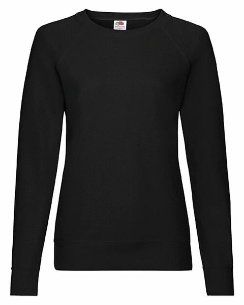 Fruit of the Loom Ladies Lightweight Raglan Sweatshirt