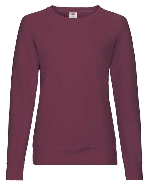 Fruit of the Loom Ladies Lightweight Raglan Sweatshirt