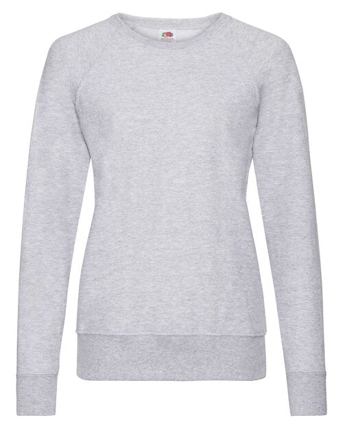 Fruit of the Loom Ladies Lightweight Raglan Sweatshirt