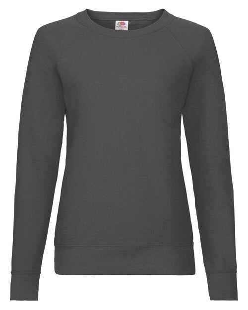 Fruit of the Loom Ladies Lightweight Raglan Sweatshirt