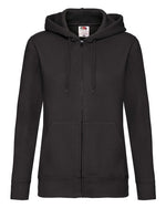 Fruit of the Loom Ladies Premium Hooded Sweat Jacket - thumbnail 2