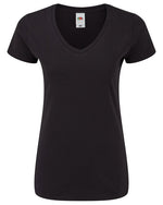 Fruit of the Loom Ladies Iconic 150 V Neck T - thumbnail 1