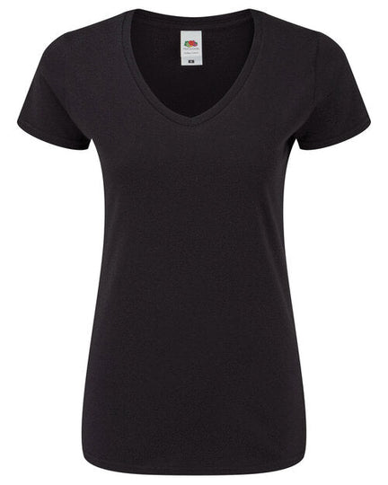 Fruit of the Loom Ladies Iconic 150 V Neck T - [CLEARANCE]