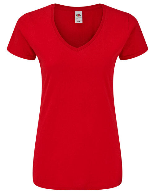 Fruit of the Loom Ladies Iconic 150 V Neck T