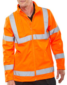 B-Seen Hi-Vis Soft Shell Lightweight Rail Spec Jacket