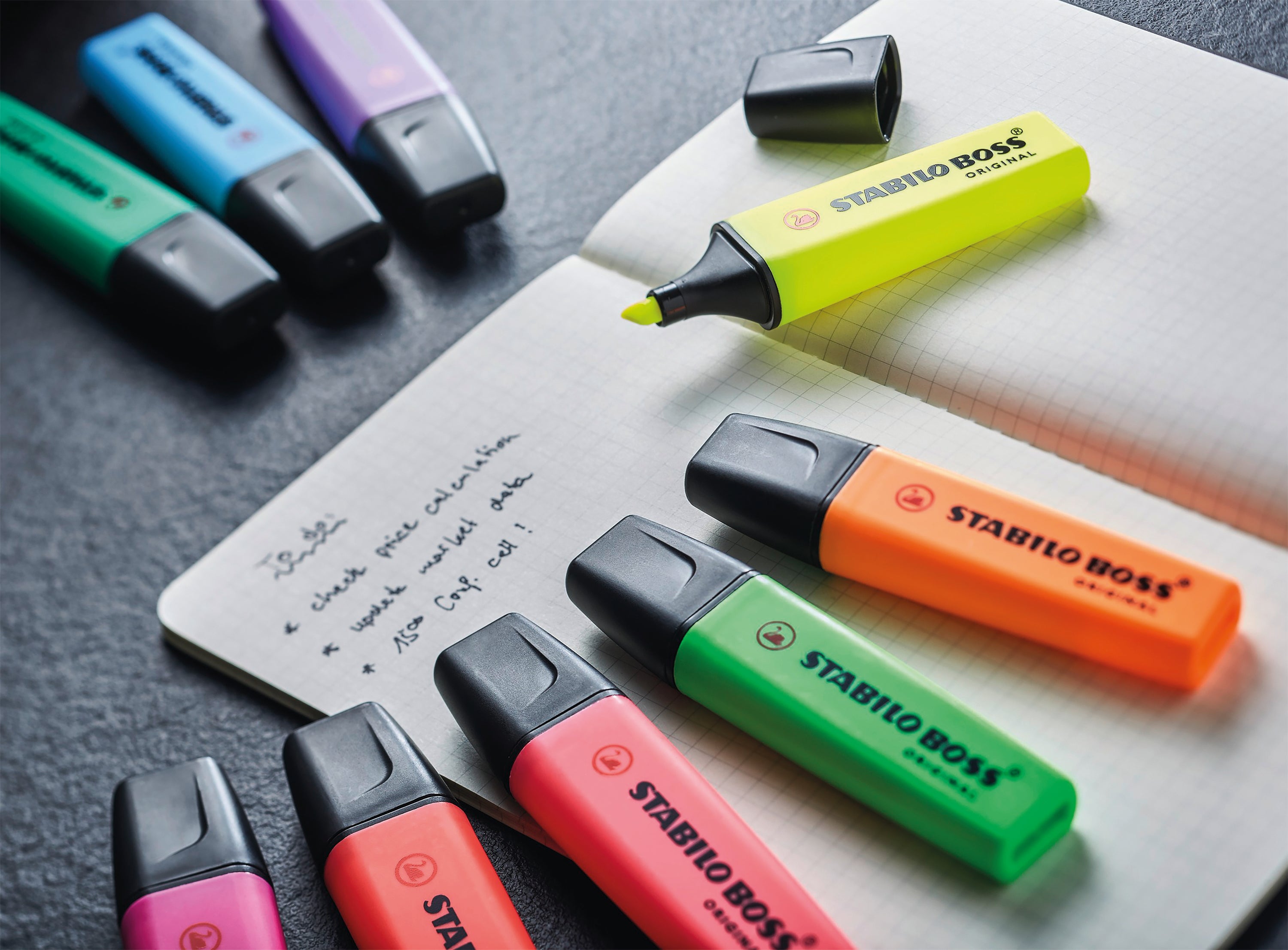 Stabilo Boss Original Highlighter Desk Set Assorted (Pack of 15) 1868221