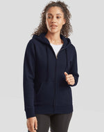 Fruit of the Loom Ladies Premium Hooded Sweat Jacket - thumbnail 1