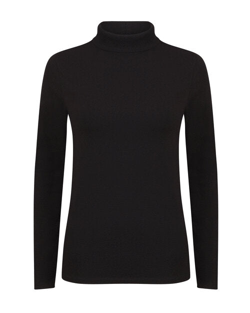 SF Clothing Ladies Feel Good Stretch Roll Neck Top - ST125M
