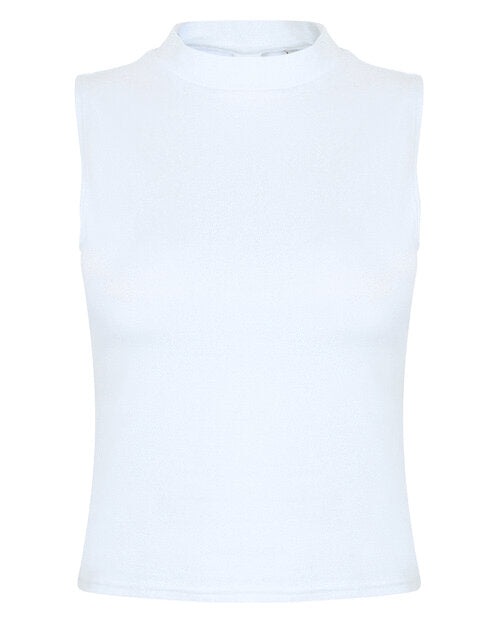 SF Clothing Ladies High Neck Crop Vest - ST170M