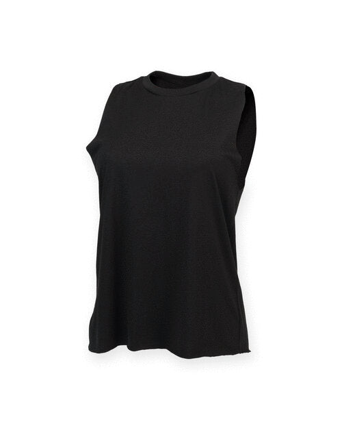 SF Clothing Ladies High Neck Slash Armhole Vest - ST232M