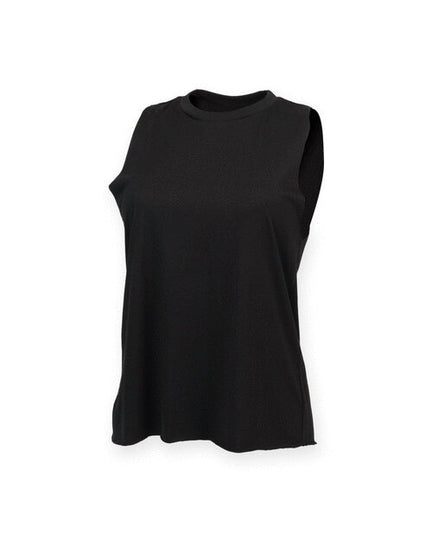 SF Clothing Ladies High Neck Slash Armhole Vest - ST232M