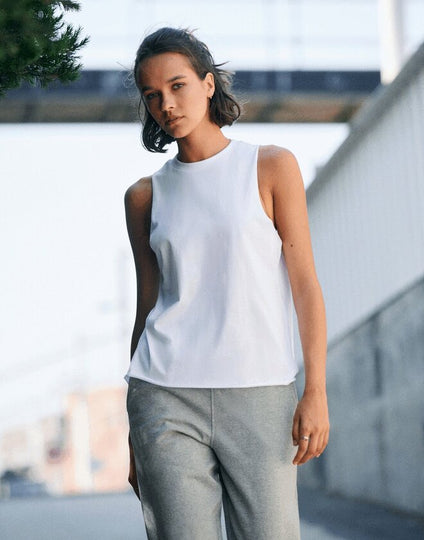 SF Clothing Ladies High Neck Slash Armhole Vest - ST232M