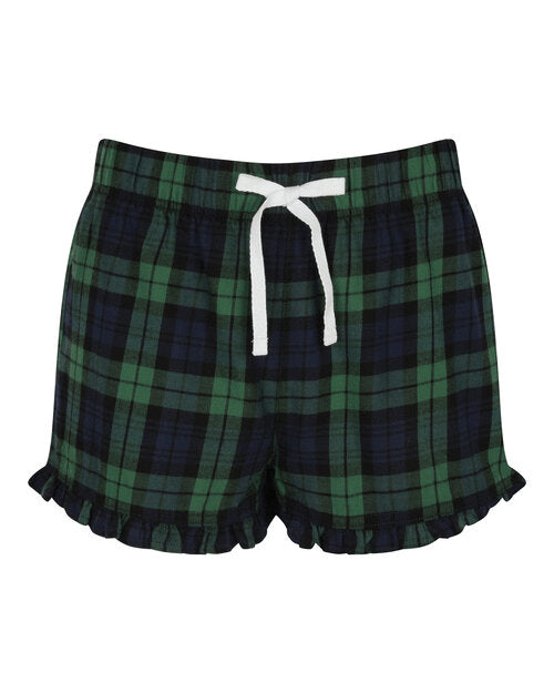 SF Clothing Ladies Tartan Frill Shorts - ST82M
