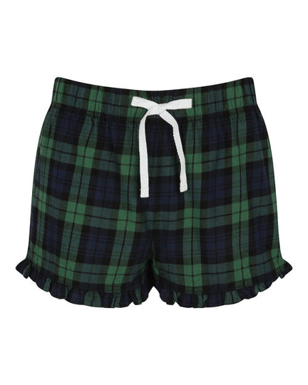 SF Clothing Ladies Tartan Frill Shorts - ST82M