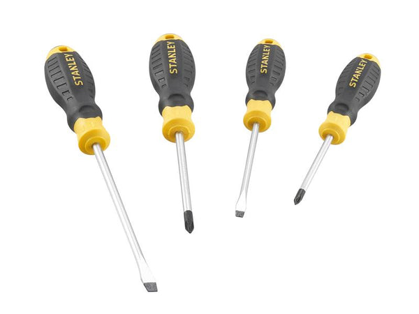 STANLEY Hand Tools CUSHION GRIP Screwdriver Set, 4 Piece