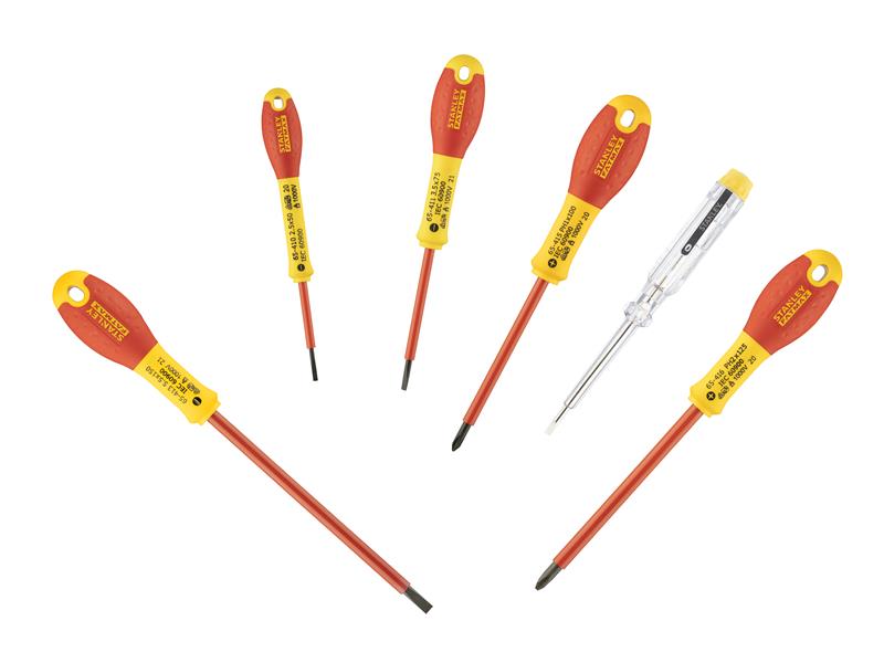 STANLEY® FatMax® VDE Insulated Screwdriver Set, 6 Piece