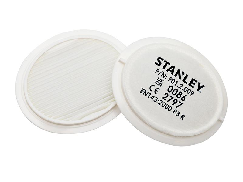STANLEY Respirator P3 Replacement Filters (Pack of 2)