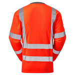 Leo Workwear Riverton Iso 20471 Cl 3 Comfort Sleeved T-Shirt - thumbnail 2