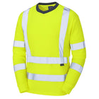 Leo Workwear Riverton Iso 20471 Cl 3 Comfort Sleeved T-Shirt