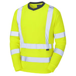 Leo Workwear Riverton Iso 20471 Cl 3 Comfort Sleeved T-Shirt - thumbnail 3