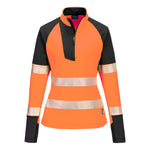 Portwest PW3 Hi-Vis Women's 1/4 Zip Sweatshirt - thumbnail 3
