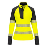 Portwest PW3 Hi-Vis Women's 1/4 Zip Sweatshirt - thumbnail 4