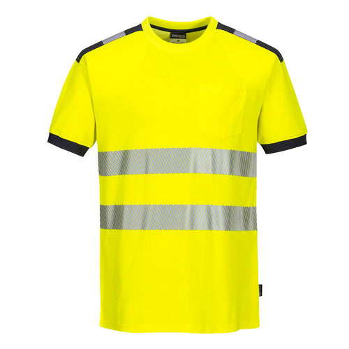 Portwest PW3 Hi-Vis Cotton Comfort T-Shirt Short Sleeved - T181 - [CLEARANCE]