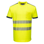 Portwest PW3 Hi-Vis Cotton Comfort T-Shirt Short Sleeved - T181