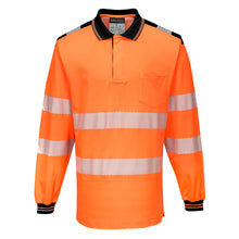 Portwest PW3 Hi-Vis Cotton Comfort Polo Shirt Long Sleeved - T184