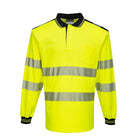 Portwest PW3 Hi-Vis Cotton Comfort Polo Shirt Long Sleeved - T184