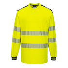 Portwest PW3 Hi-Vis Cotton Comfort T-Shirt Long Sleeved