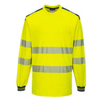 Portwest PW3 Hi-Vis Cotton Comfort T-Shirt Long Sleeved - thumbnail 8