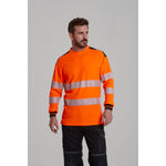 Portwest PW3 Hi-Vis Cotton Comfort T-Shirt Long Sleeved - thumbnail 5