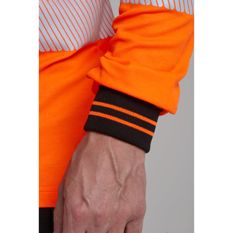  Portwest PW3 hi-vis long-sleeve t-shirt.