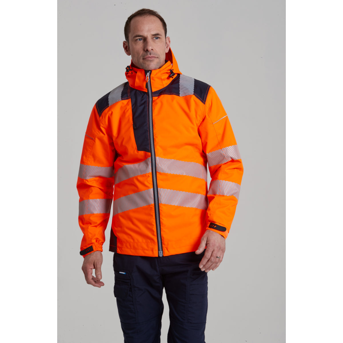 Portwest KX3 ripstop trousers, showcasing their flexibility and strength.