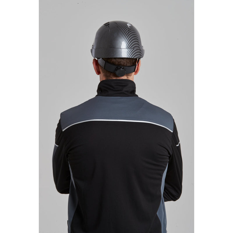 Clean front profile of the Portwest Flex Shell Jacket 