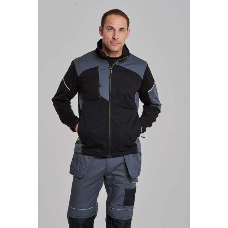 showcasing the flexibility and knee protection of the Portwest PW3 holster trousers.