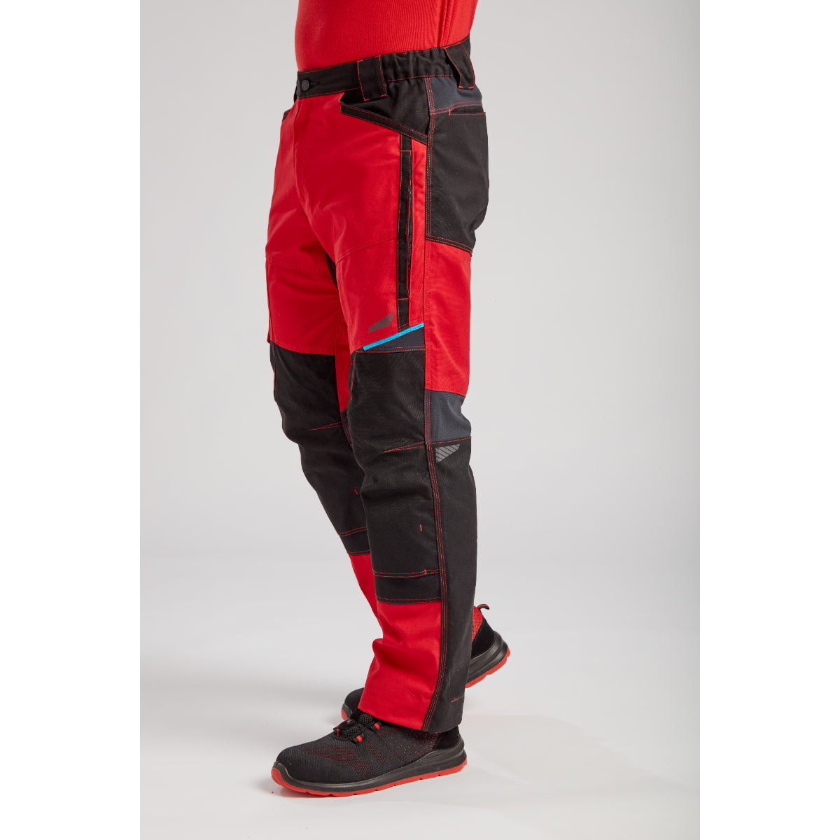 Portwest WX3 work trousers (T701) laid flat to display all their features.