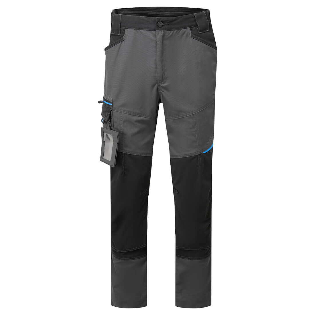 Metal grey Portwest WX3 slim-fit work trousers