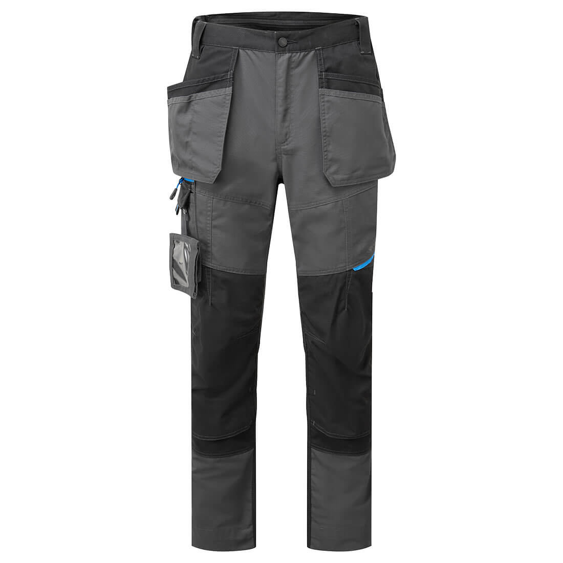 Metal grey Portwest WX3 slim-fit holster trousers 