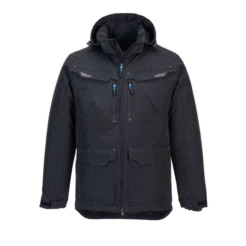 Portwest WX3 Winter Jacket  in sleek black.